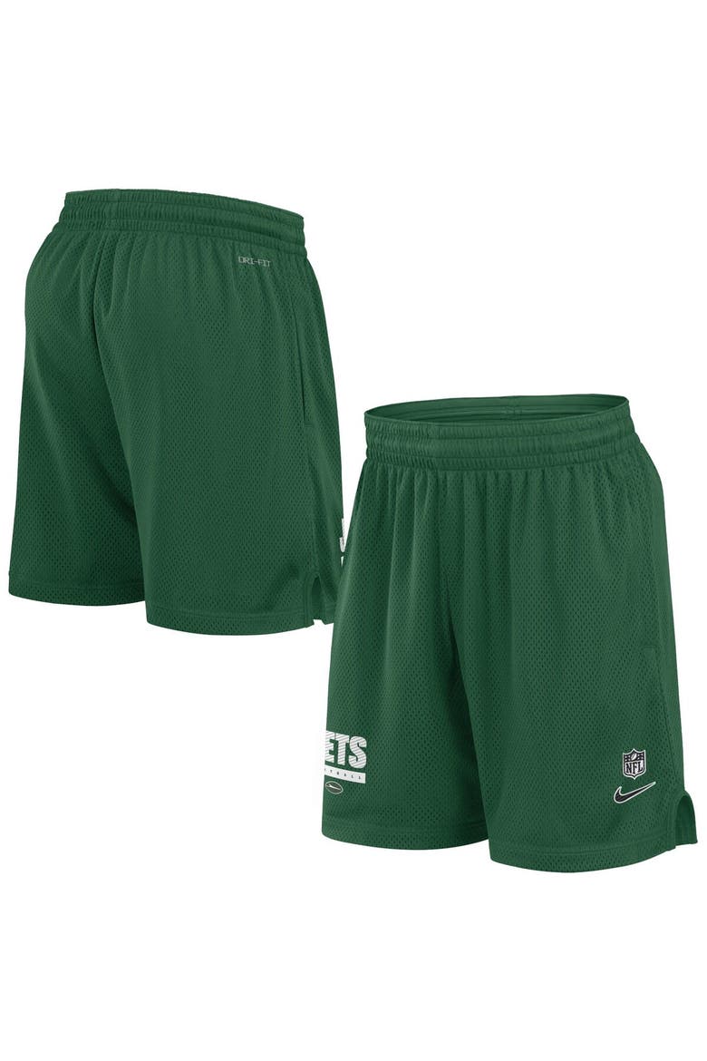 Men's Nike Green New York Jets 2024 Sideline Performance Mesh Shorts, Alternate, color, Green