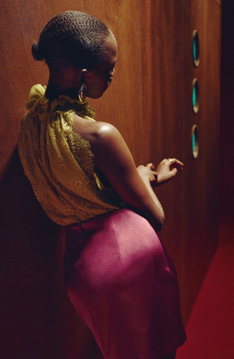 MANGO Jackieo Satin Miniskirt, Alternate, color, 