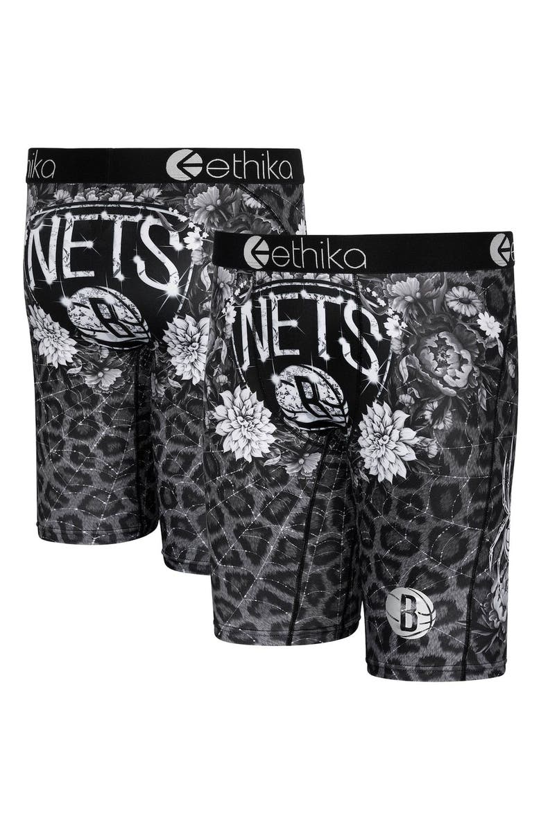 Ethika Men's Ethika Brooklyn Nets Fashion Bling Boxer Briefs, Main, color, 