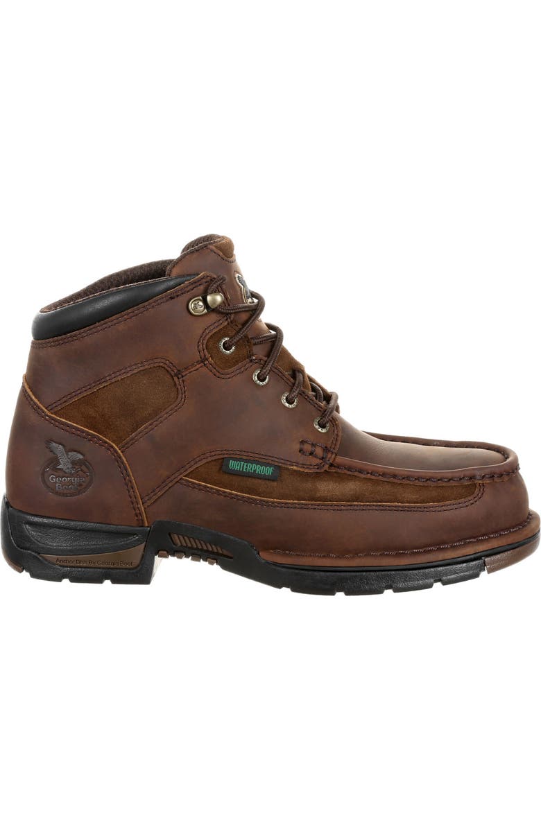 Georgia Boot Waterproof Padded Work Boot, Main, color, Brown