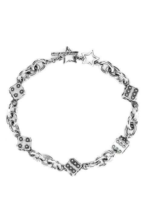 Men's Dice Chain Bracelet