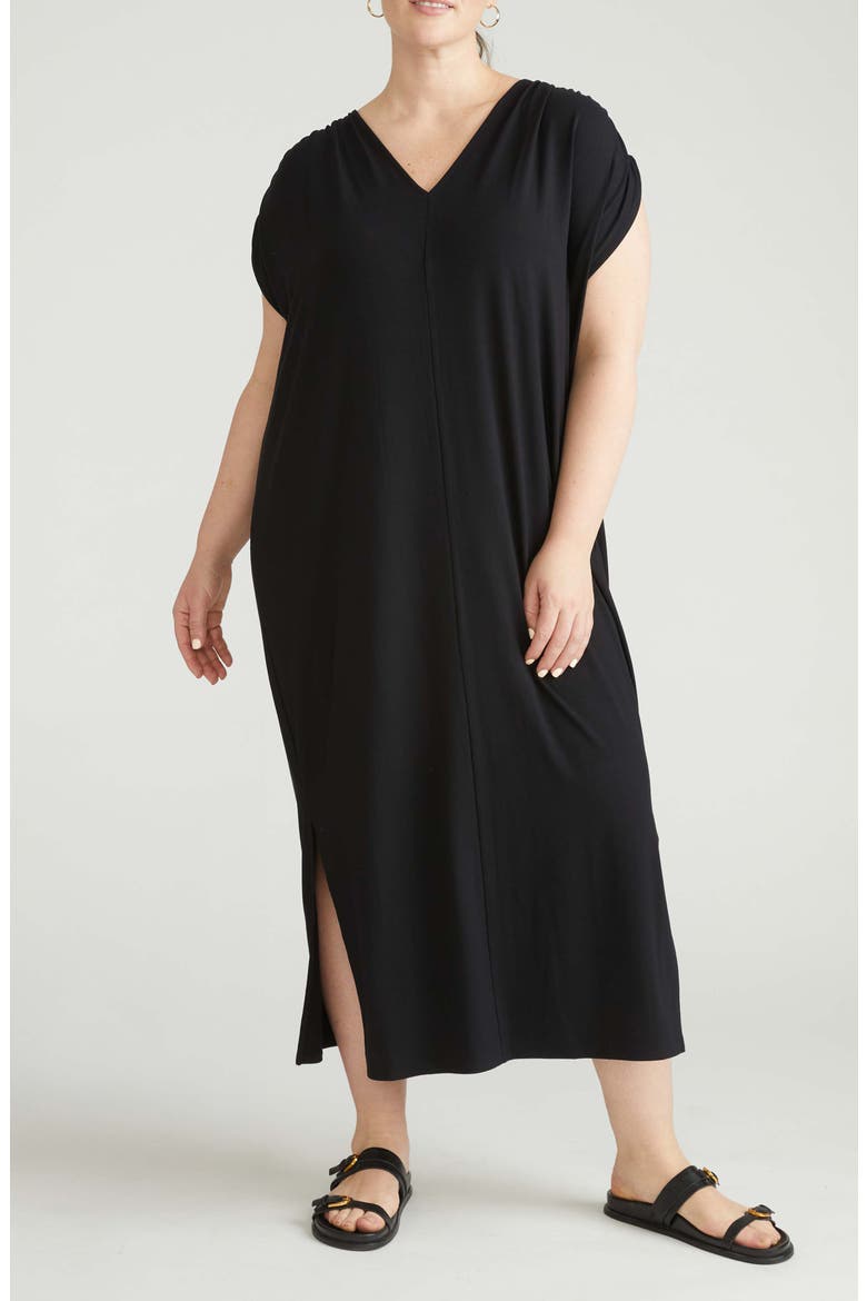 Kris Divine Jersey Maxi Dress, Main, color, BLACK