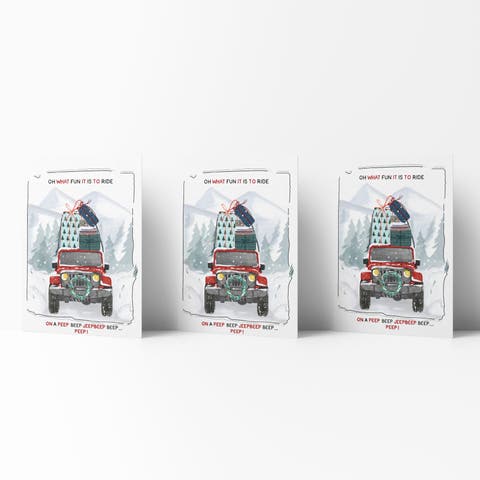 Holiday Winter Card Pack (3ct) Oh What Fun It Is To Ride