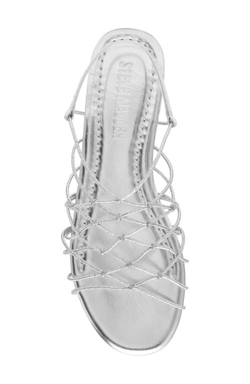 Steve Madden Libra Slingback Sandal In Silver