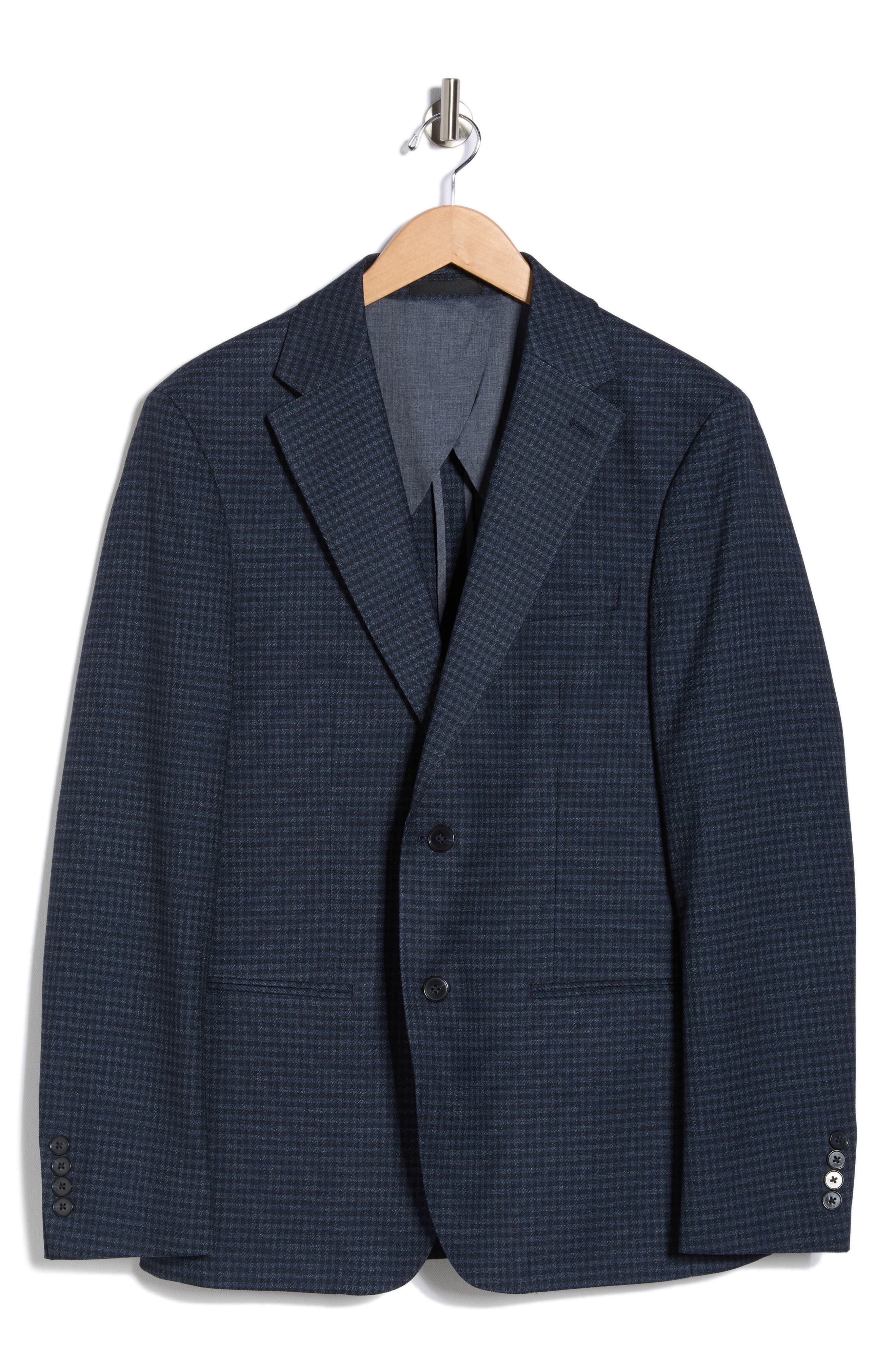 Calvin Klein Plaid Two-Button Sport Coat