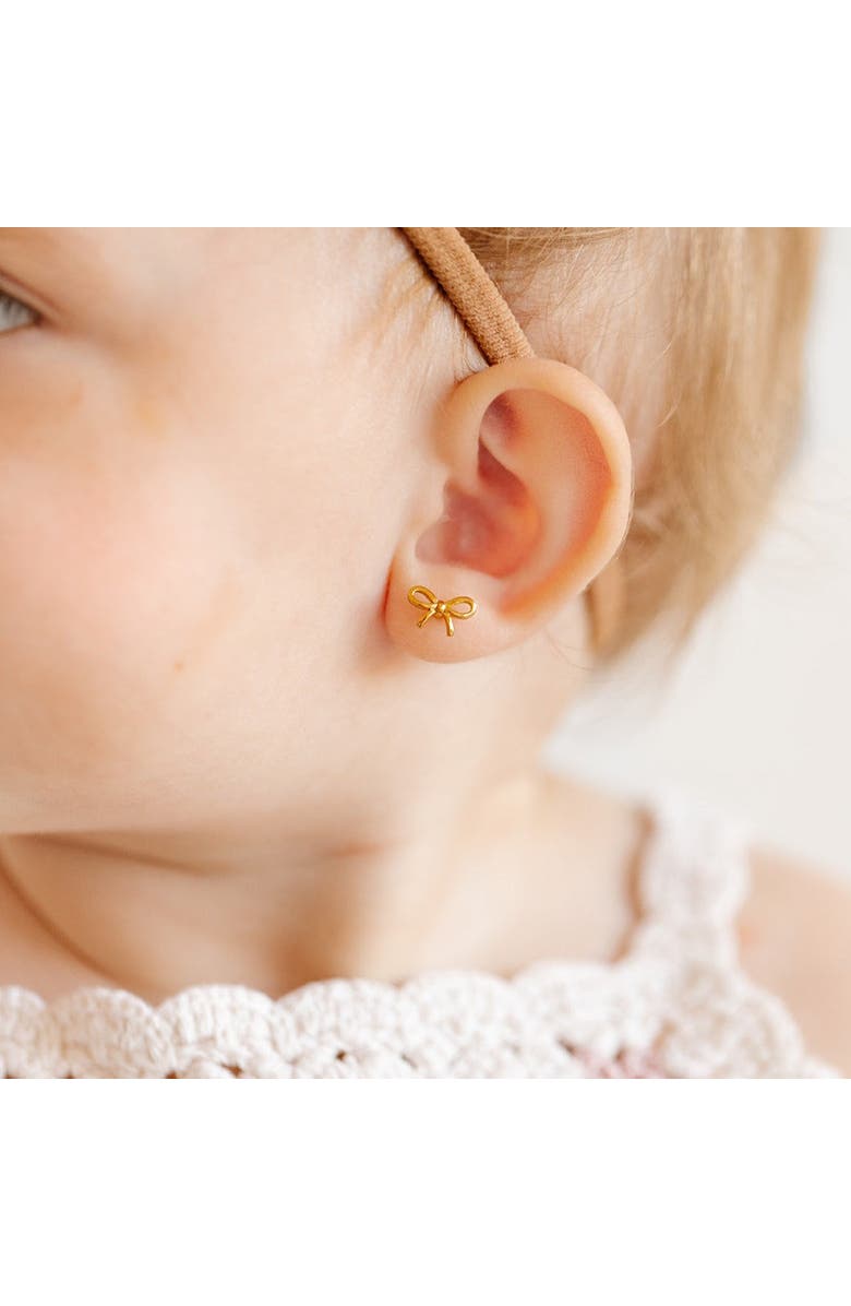 Pip Pop Bow Stud Earrings, Alternate, color, Gold