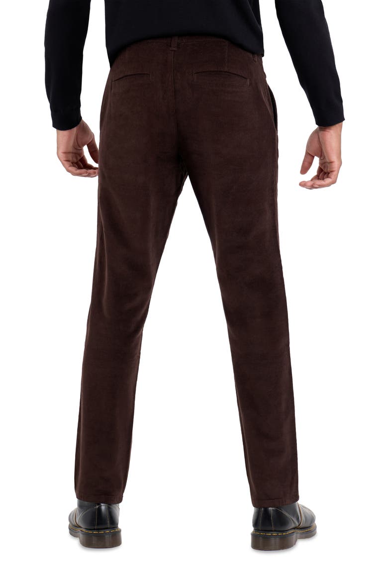 Slim Fit Five-Pocket Corduroy Pants, Alternate, color, CHOCOLATE