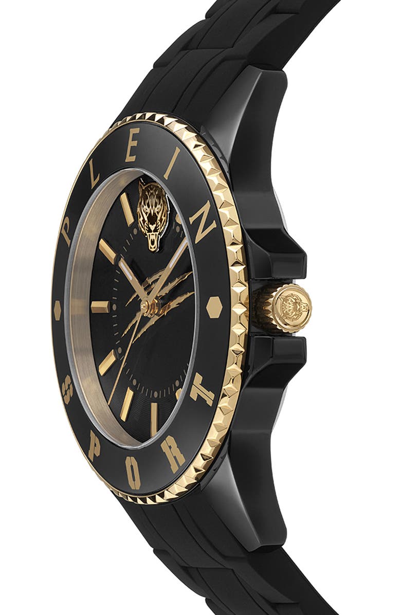 PLEIN SPORT Glam Silicone Strap Watch, 40mm, Alternate, color, 