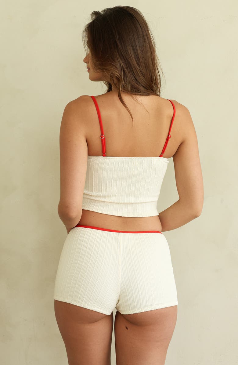 Dippin Daisys Luisa Shorts, Alternate, color, Gardenia Pointelle