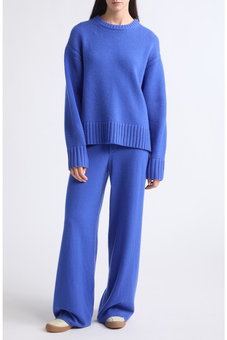 Everywear Wide Leg Cashmere Pants, Alternate, color, RESERVOIR