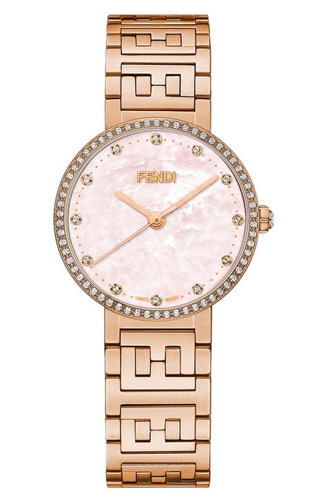 Forever Fendi Diamond Swiss Quartz Bracelet Watch, 29mm - 0.40 ctw