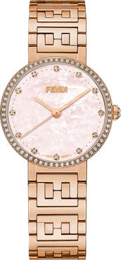 Fendi Forever Fendi Diamond Swiss Quartz Bracelet Watch, 29mm - 0.40 ctw