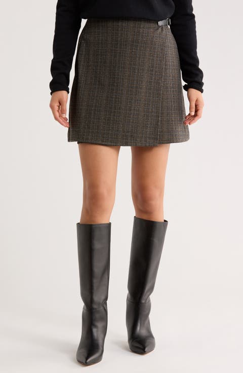 Buckle Knit Wrap Skirt