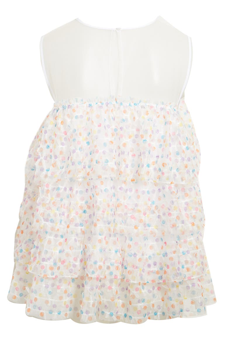 x Atlantic-Pacific Dot Tulle Top, Alternate, color, WHITE MULTI MESH DOT