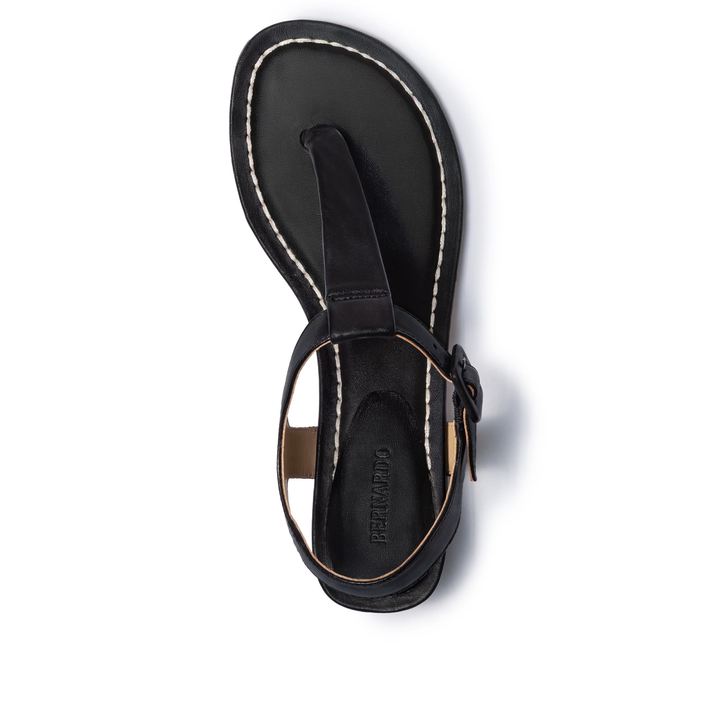 Bernardo Footwear Goyara Demi Heel Sandal, Alternate, color, Black