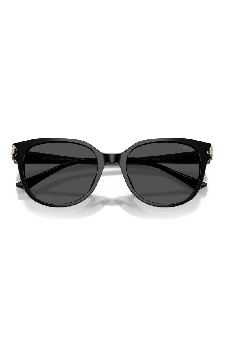 55mm Gradient Phantos Sunglasses, Alternate, color, BLACK / DARK GREY