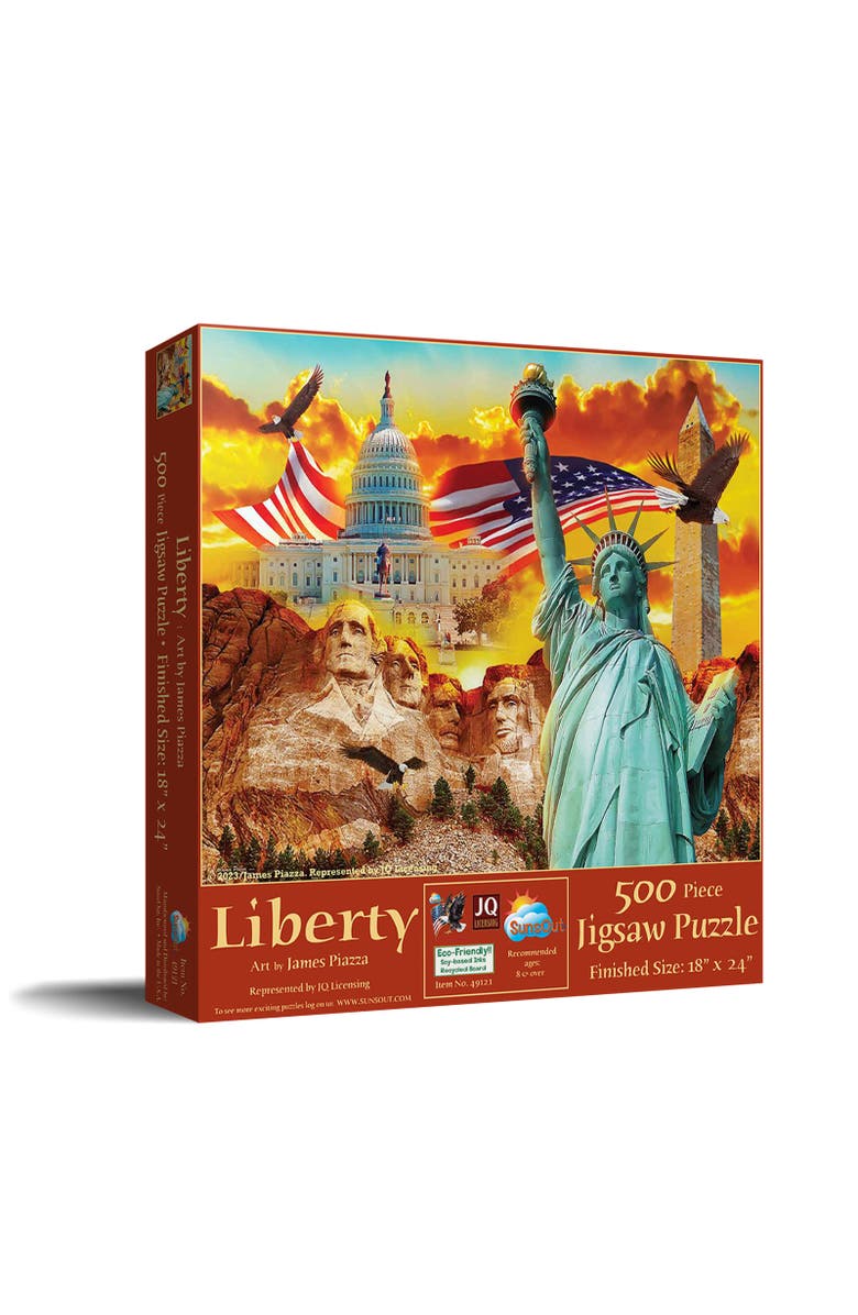 Sunsout Liberty 500 piece Jigsaw Puzzle for Adults, Main, color, Multicolor