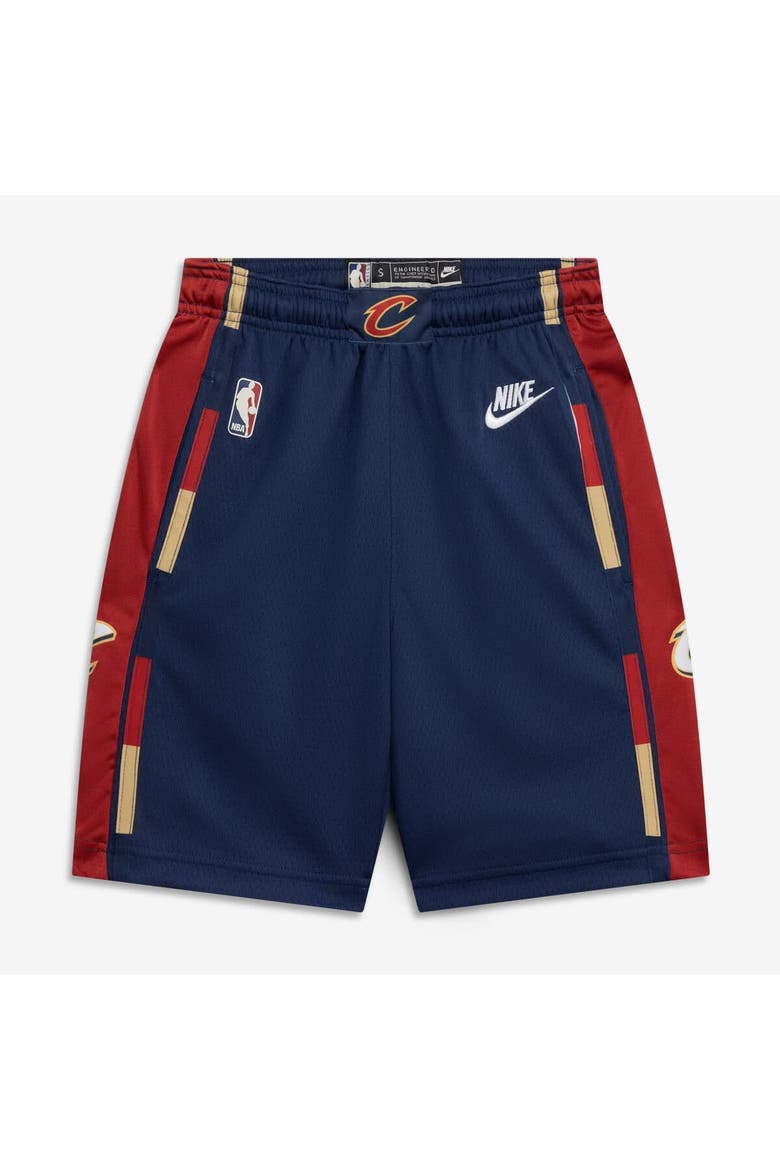 Youth Nike  Navy Cleveland Cavaliers Hardwood Classics Dri-FIT Swingman Shorts, Main, color, Navy