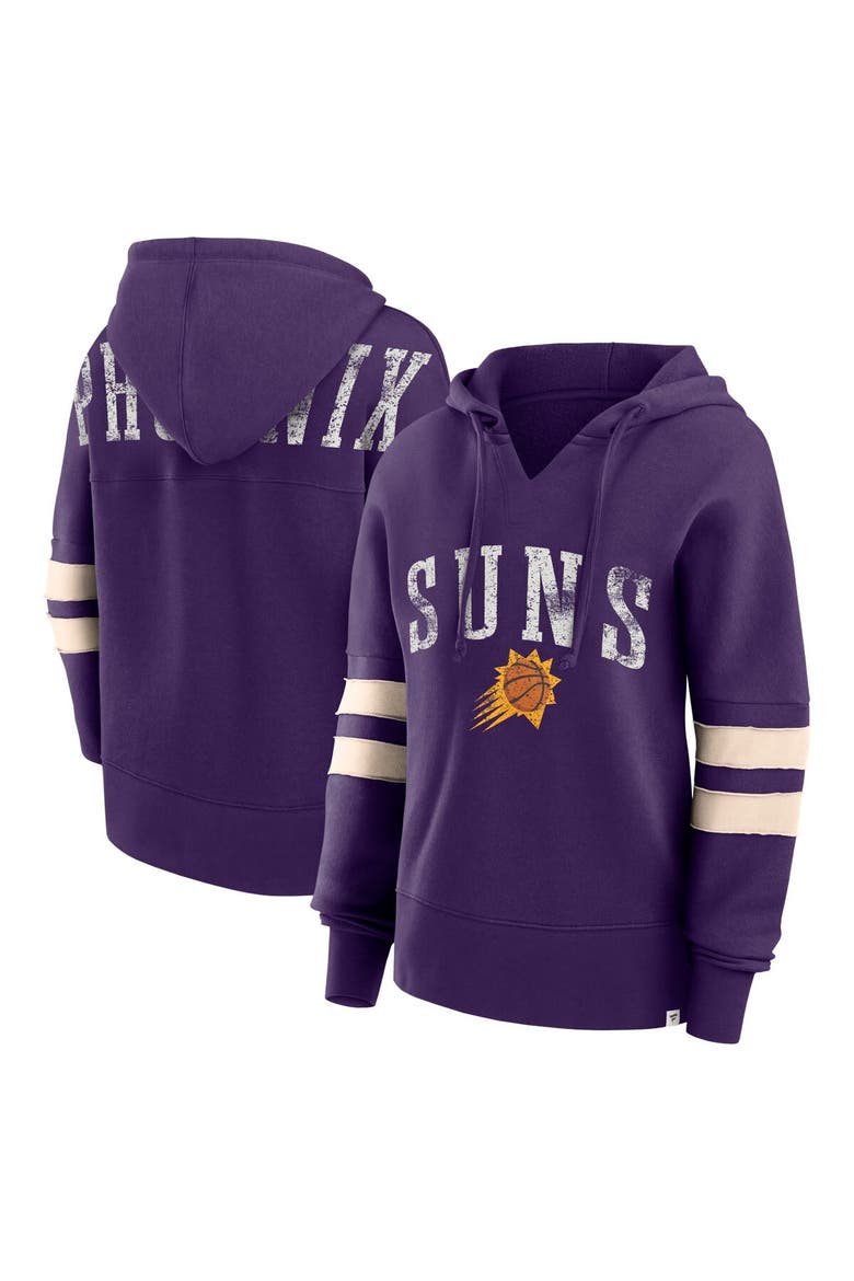Women's Fanatics Branded Purple Phoenix Suns Bold Move Dolman V-Neck Pullover Hoodie, Alternate, color, Purple