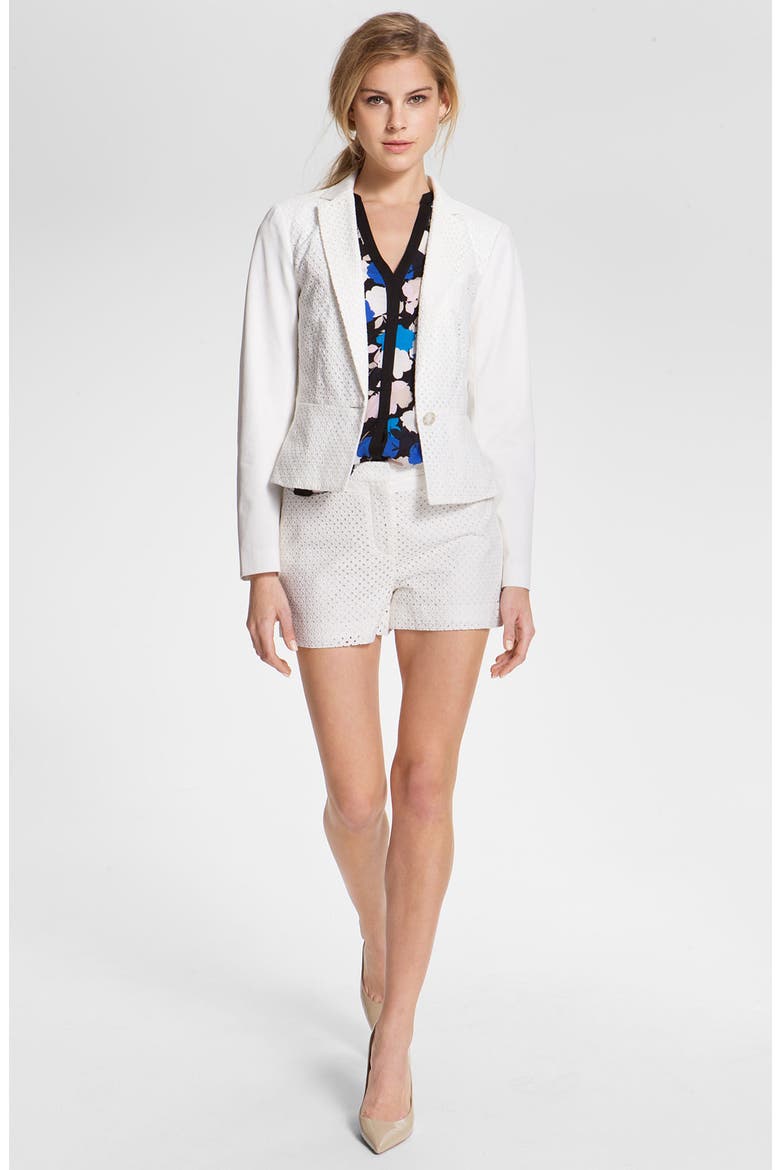 Eyelet Shorts, Alternate, color, IVORY