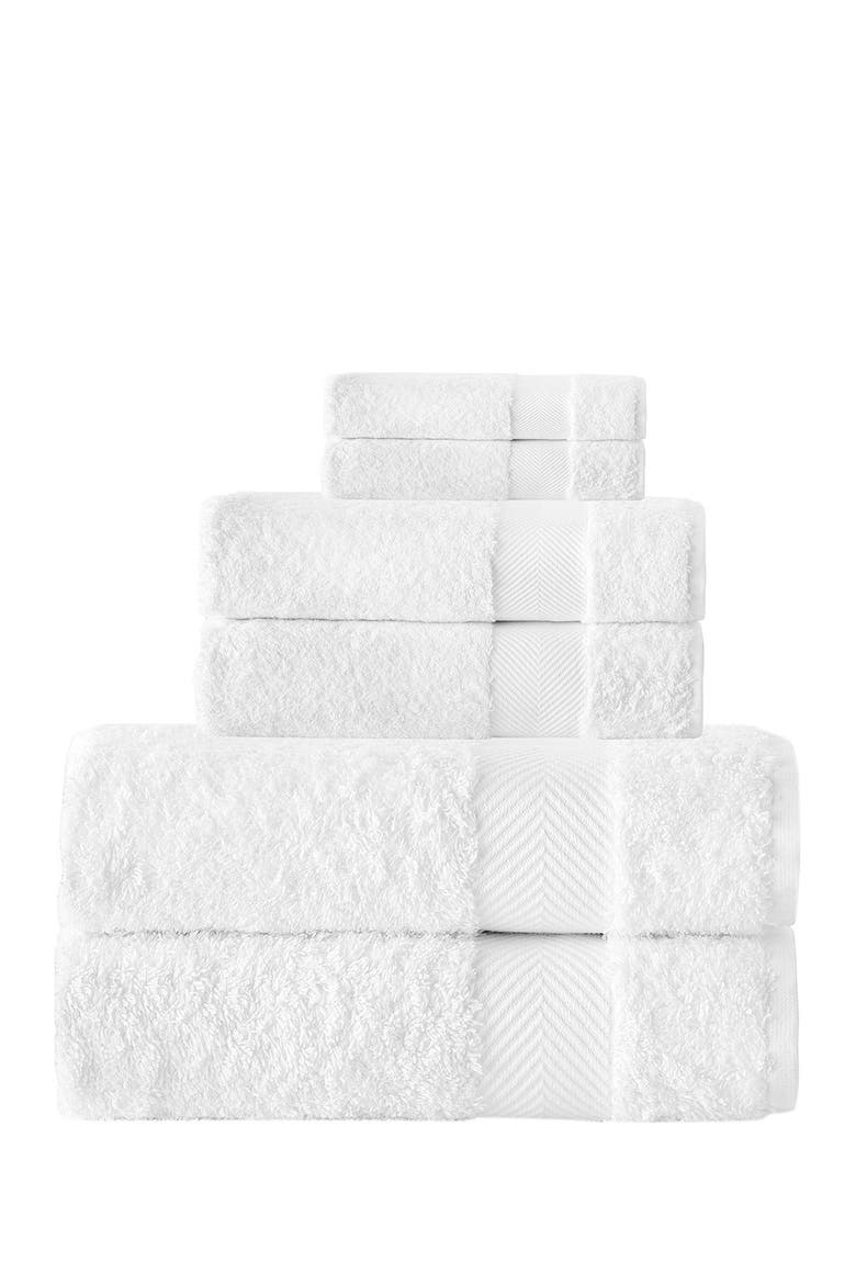 Kansas Turkish Cotton 6-Piece Towel Set, Alternate, color, WHITE