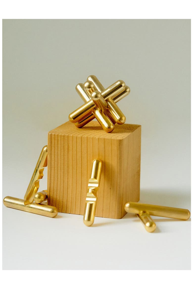 Brass Jack Puzzle, Alternate, color, BRASS