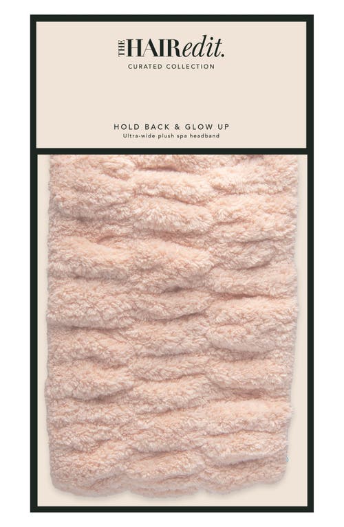 The Hair Edit Hold Back & Glow Up Ultra-wide Spa Headband In Transparent