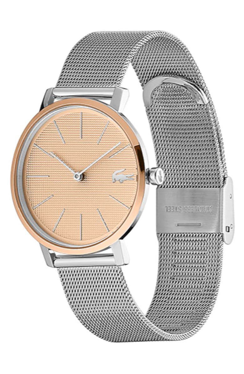 Lacoste Moon Mesh Strap Watch, 35mm, Alternate, color, 