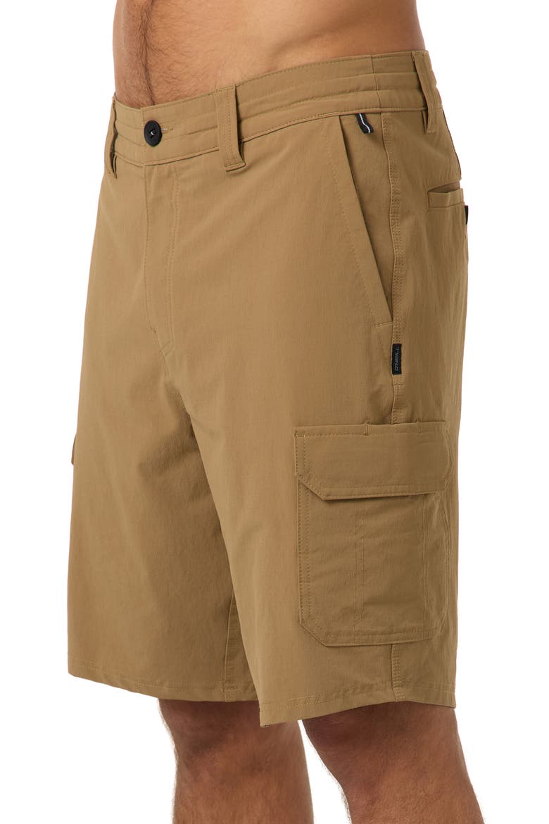 Traveler Hybrid Cargo Shorts, Main, color, DARK KHAKI