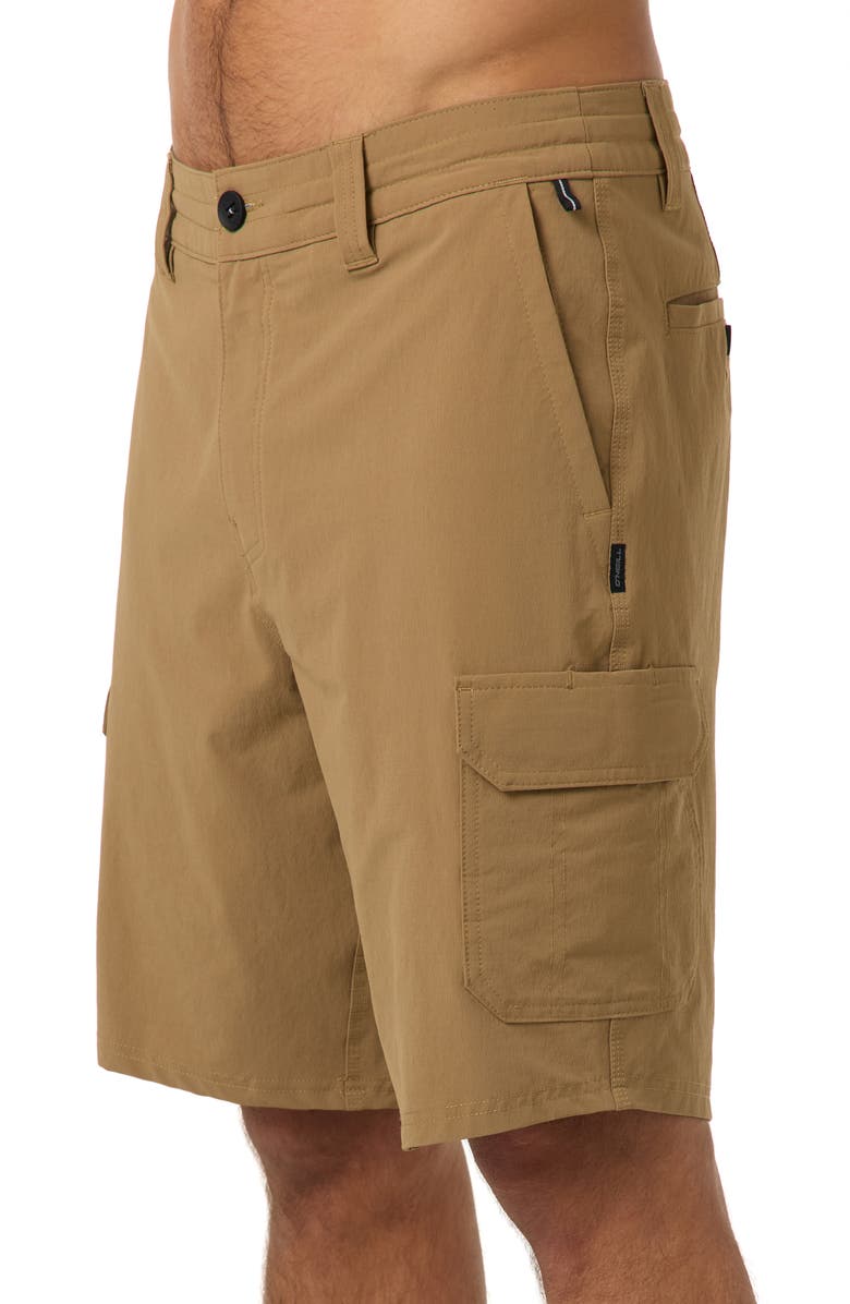 O'Neill Traveler Hybrid Cargo Shorts, Main, color, Dark Khaki