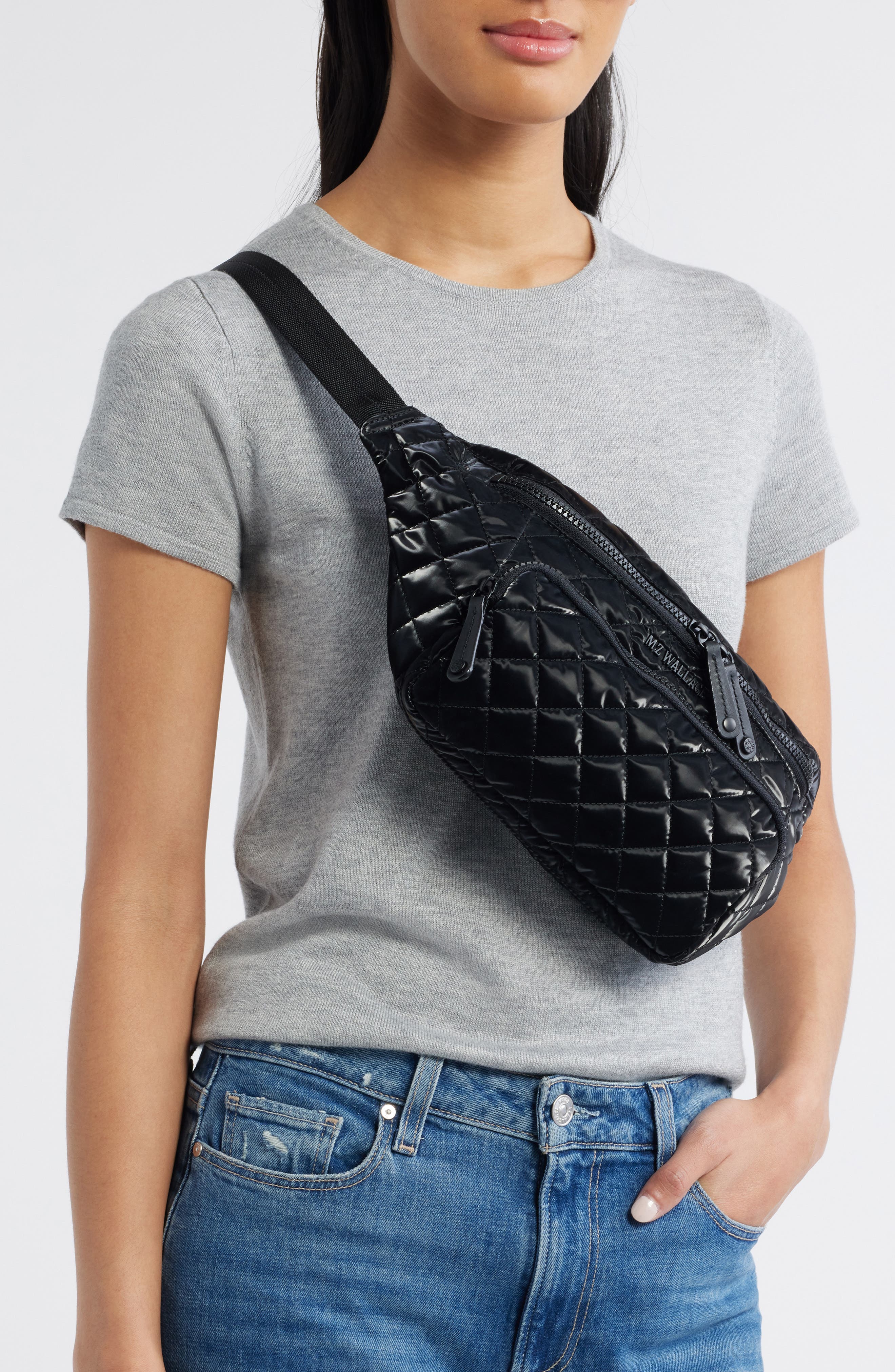 MZ Wallace Metro Quilted Nylon Sling Bag, Alternate, color, 
