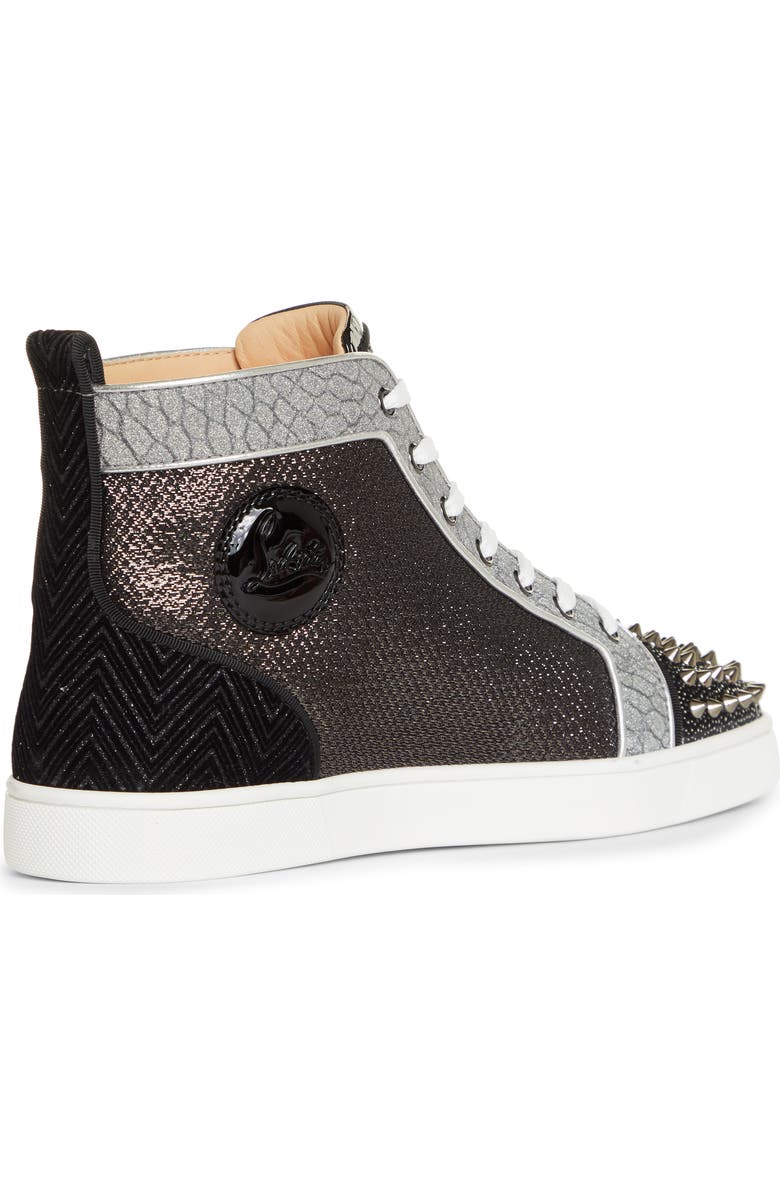 Christian Louboutin Lou Spikes Orlato High Top Sneaker, Alternate, color,