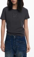 Desigual Logo Patch Stretch Cotton T-Shirt