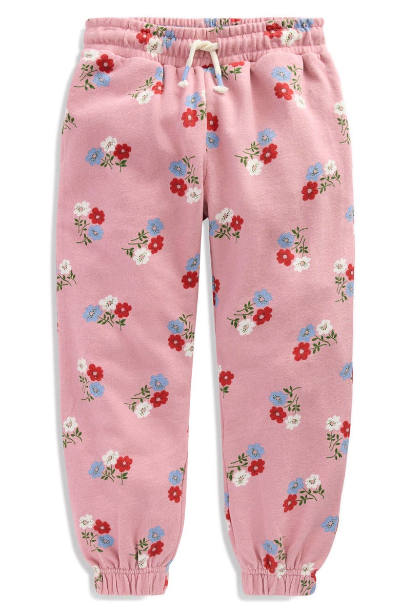 Mini Boden Kids' Print Cotton Joggers, Main, color, Hotchpotch Floral