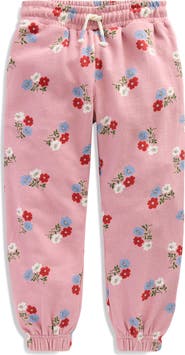 Mini Boden Kids' Print Cotton Joggers