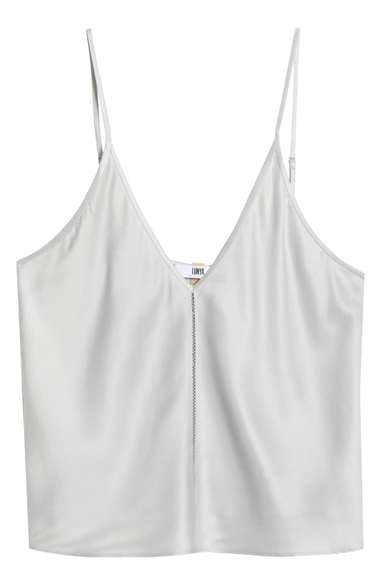 Lunya Ladder Stitch Washable Silk Camisole, Alternate, color,