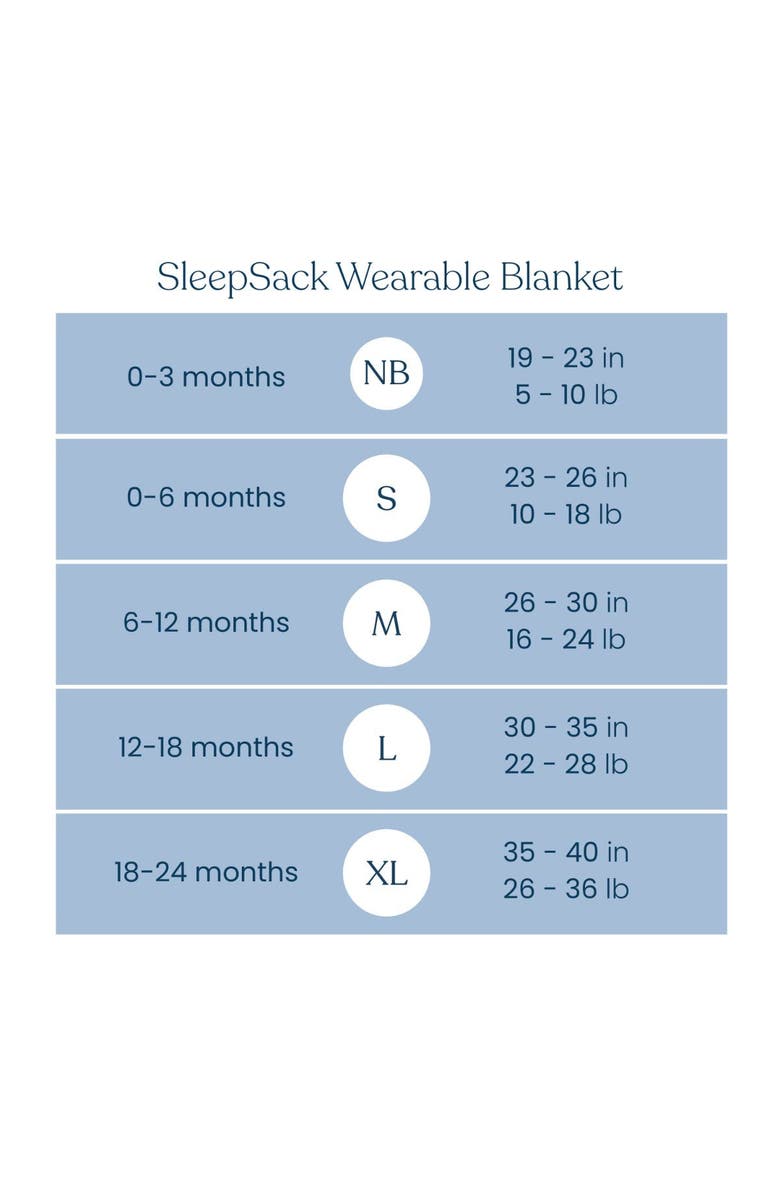 HALO 100% Cotton 0.5 TOG Sleepsack Wearable Blanket, Alternate, color, Baby Blue