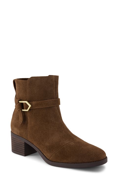 Suede Ankle Bootie