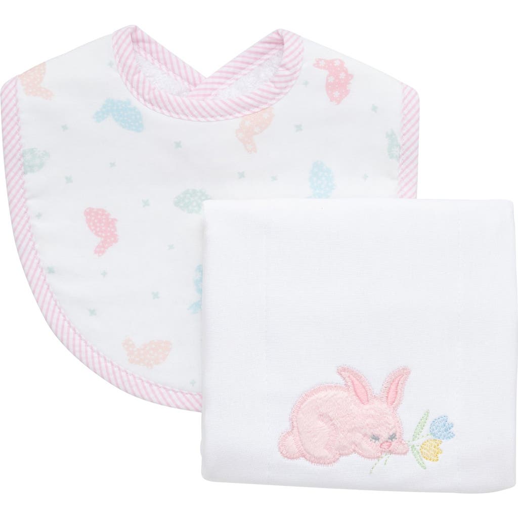 3 Marthas Playful Pals Basic Bib & Burp Boxed Set In White