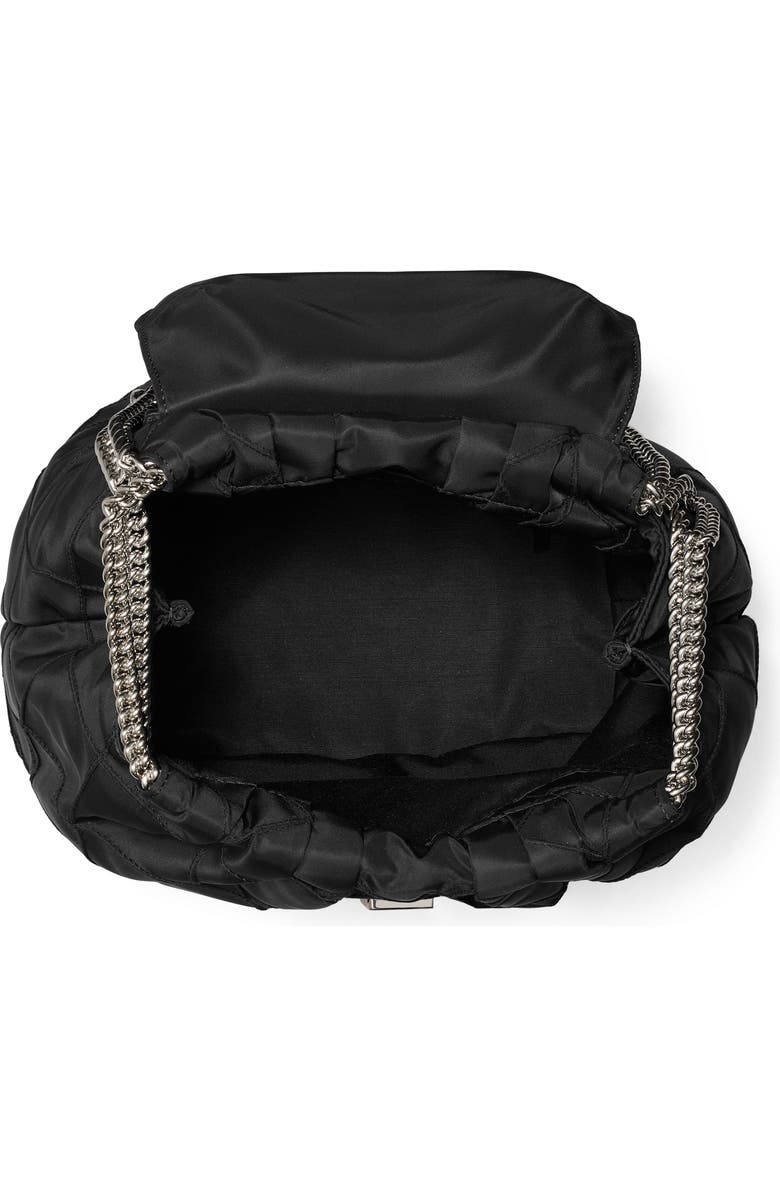 Tory Burch Fleming Nylon Backpack, Alternate, color, Black