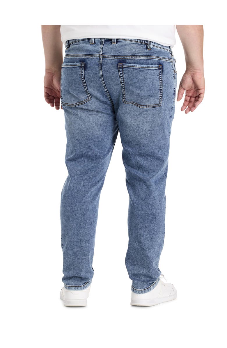 True Nation by DXL Big & Tall Knit Slim-Fit Weekend Jeans, Alternate, color, Chill Weekend