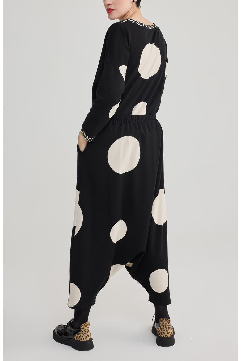 Hilda Cotton Jersey Pants, Alternate, color, Polka Dots