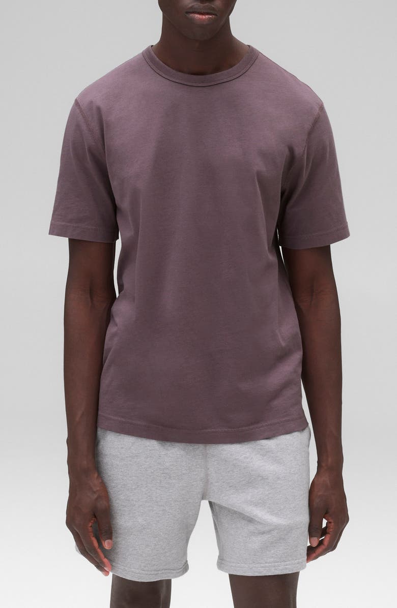 Reigning Champ Lightweight Standard T-Shirt, Main, color, Mauve