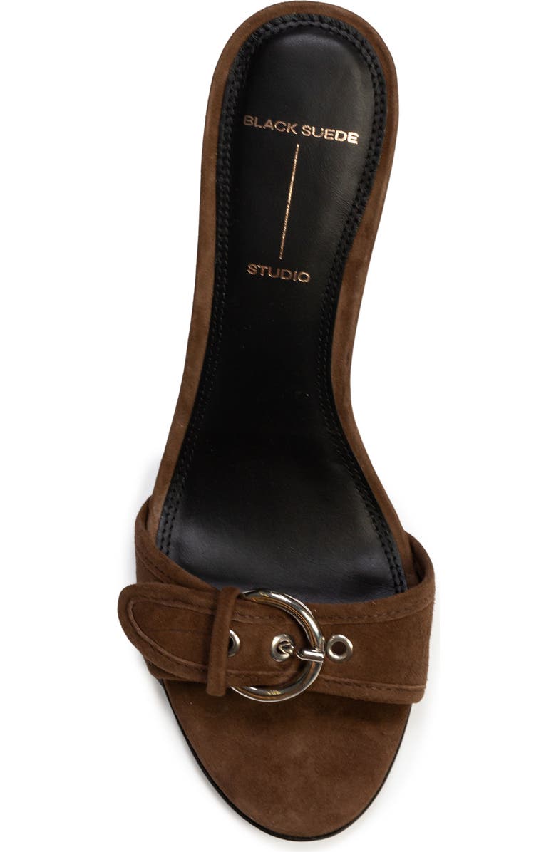 BLACK SUEDE STUDIO Lenny 65 Buckle Sandal, Alternate, color,