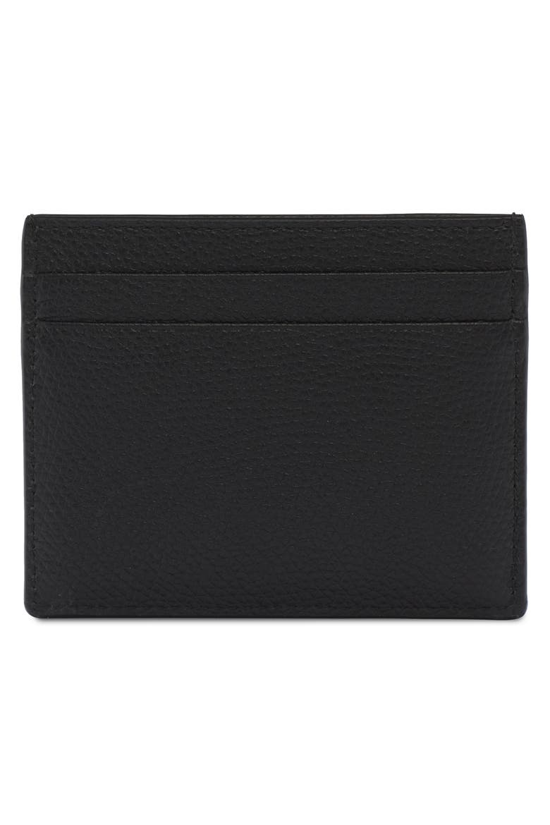 VLOGO Signature Leather Card Case, Alternate, color, NERO