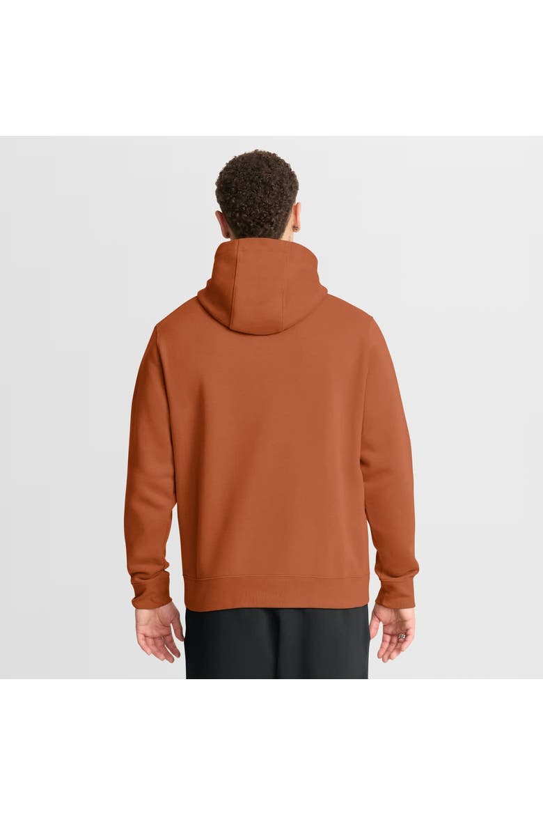 Men's Nike Texas Orange Texas Longhorns Club Fleece Arch Pullover Hoodie, Alternate, color, Burnt Orange