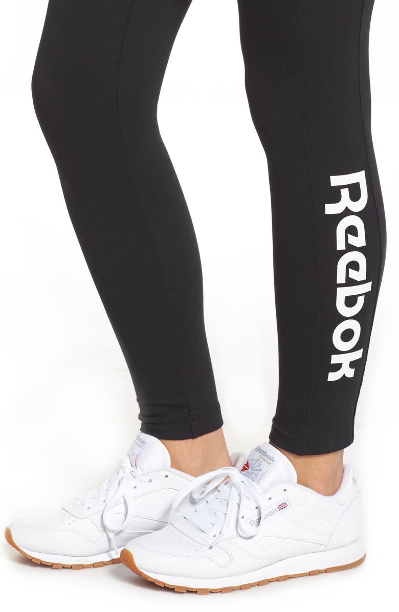 Reebok Classic Stretch Cotton Leggings, Alternate, color,
