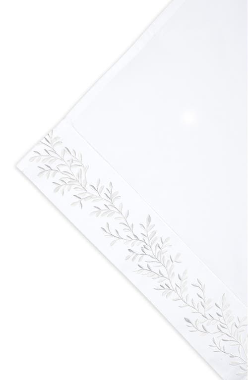 Melange Home Floral Vine 600 Thread Count Sheet Set In White