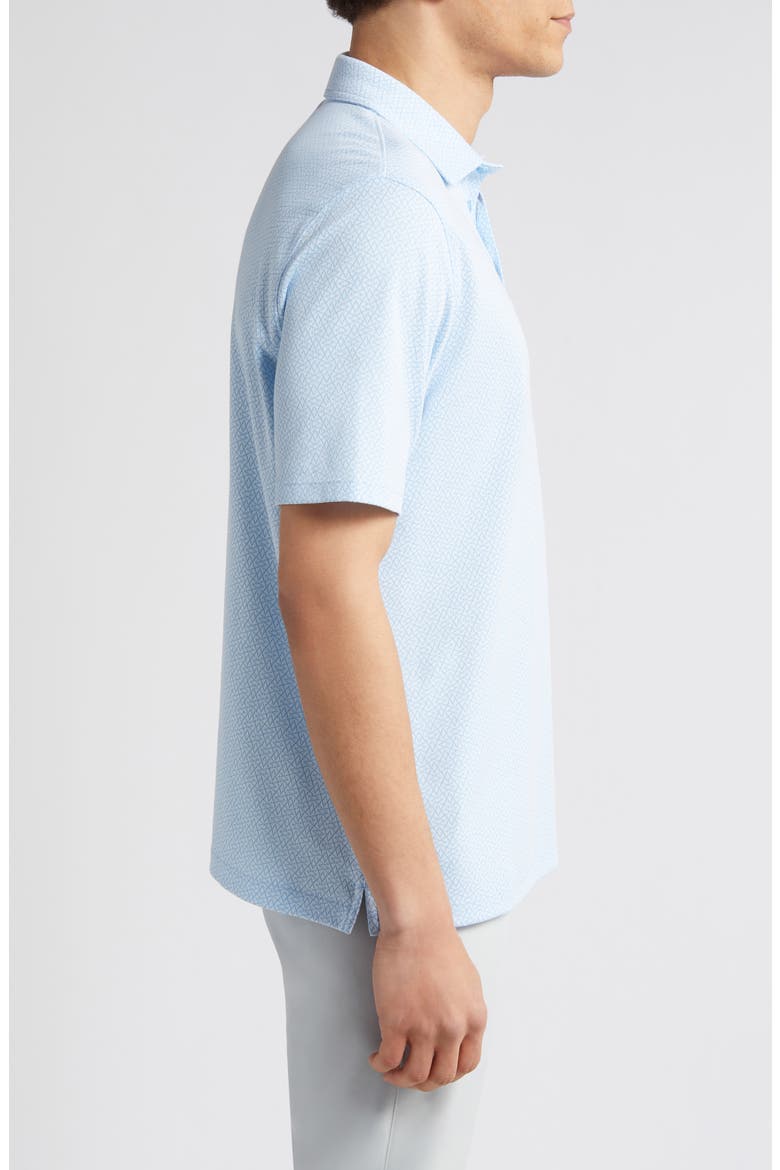 XC4® Geo Pattern Performance Pocket Polo, Alternate, color, LIGHT BLUE/WHITE
