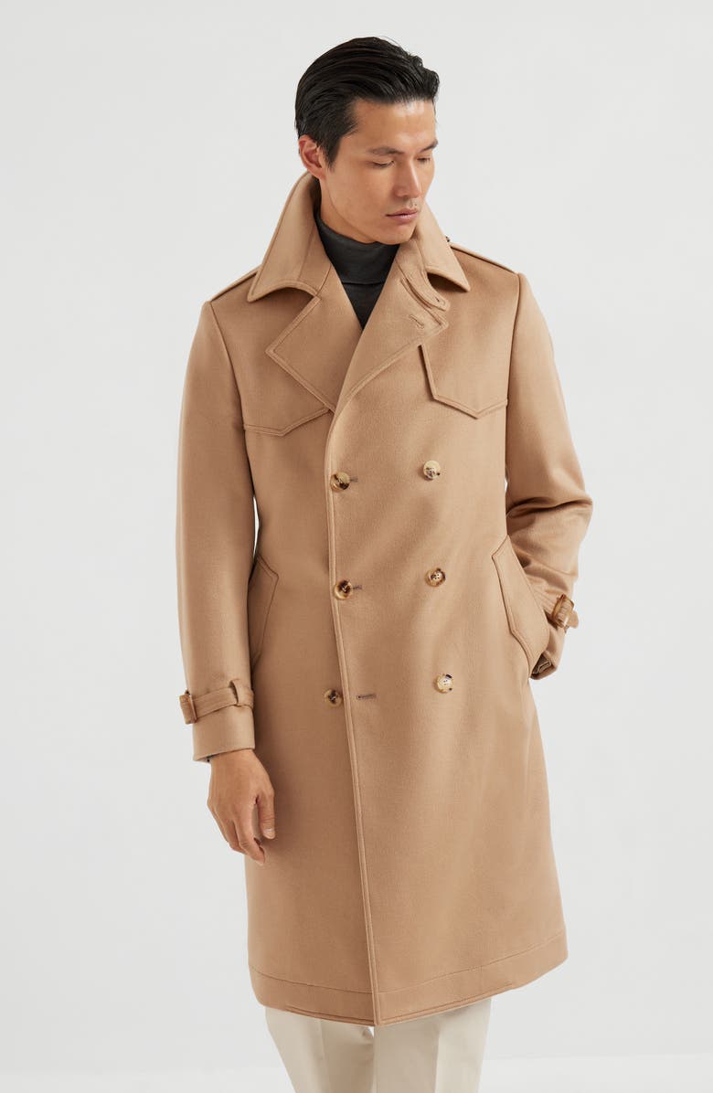 Brunello Cucinelli Trench coat, Alternate, color, Beige